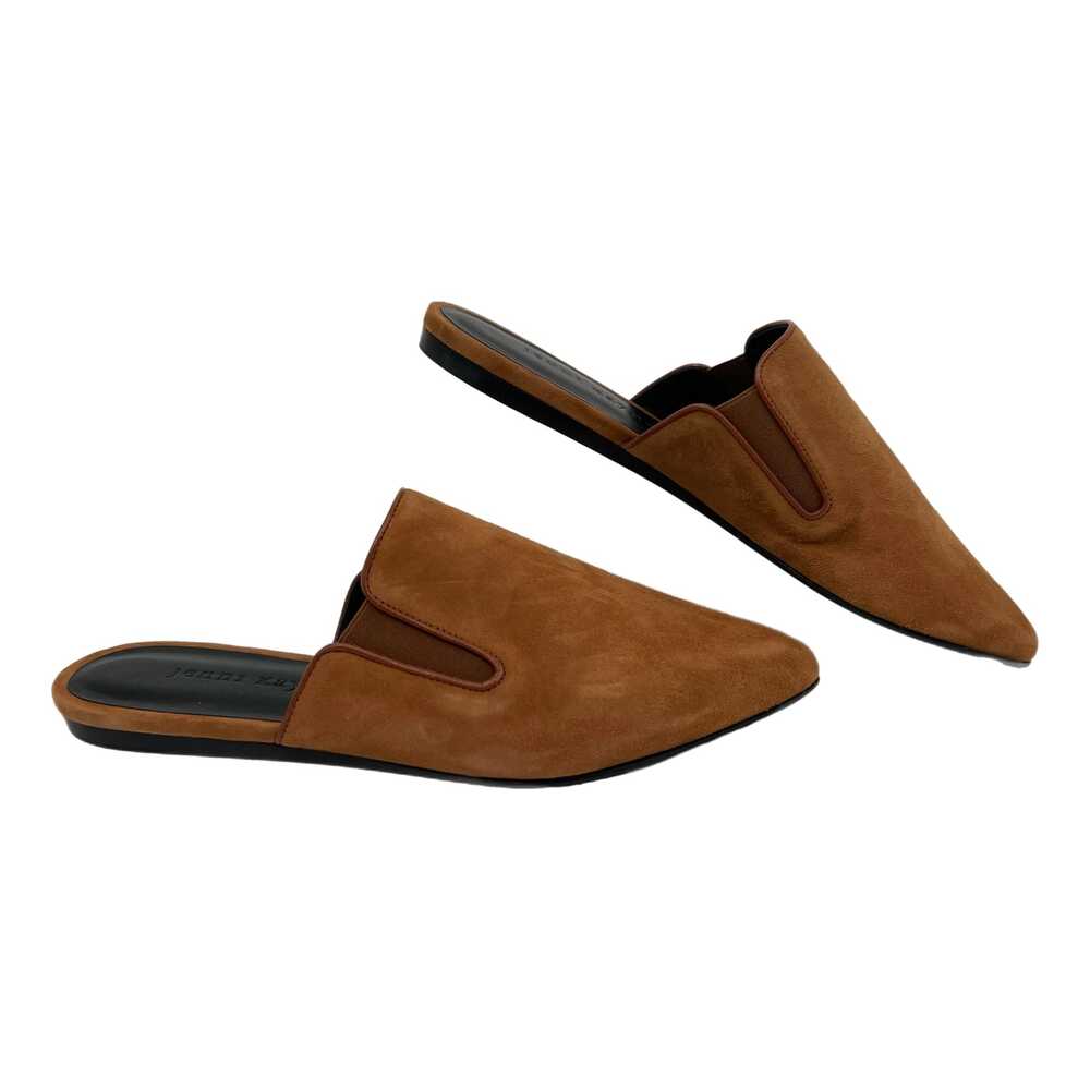 Jenni Kayne Brown Suede Pointed Toe Slide Loafers | Size 36EU